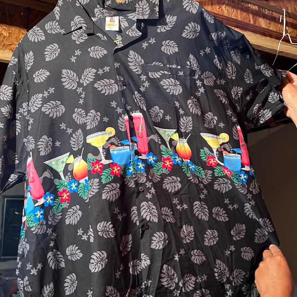 Hawaiian button down shirt